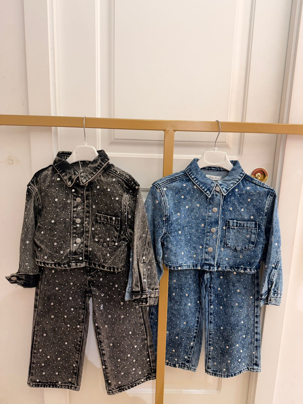 Coordinato denim diamond