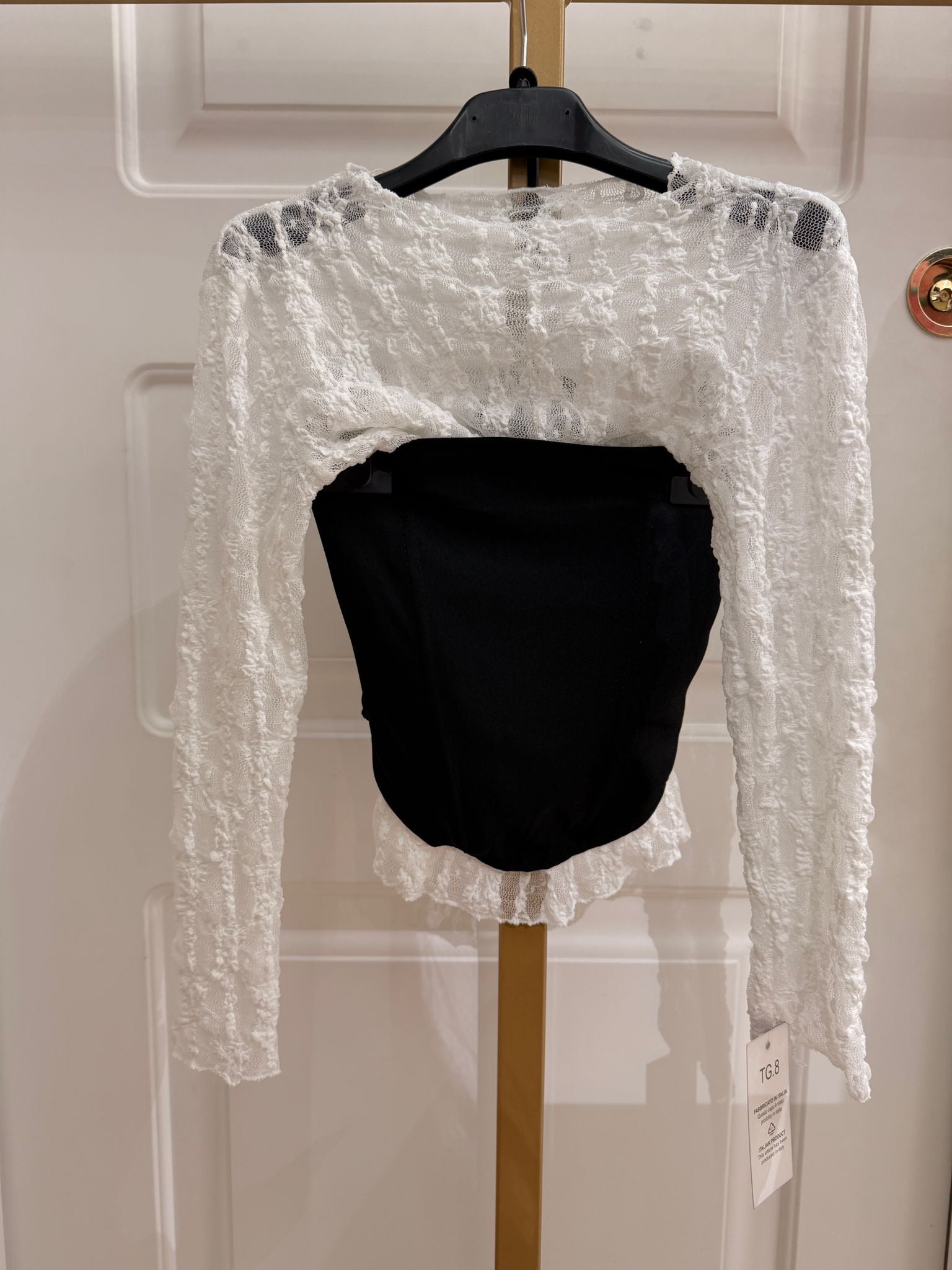 Maglia+corpetto macrame