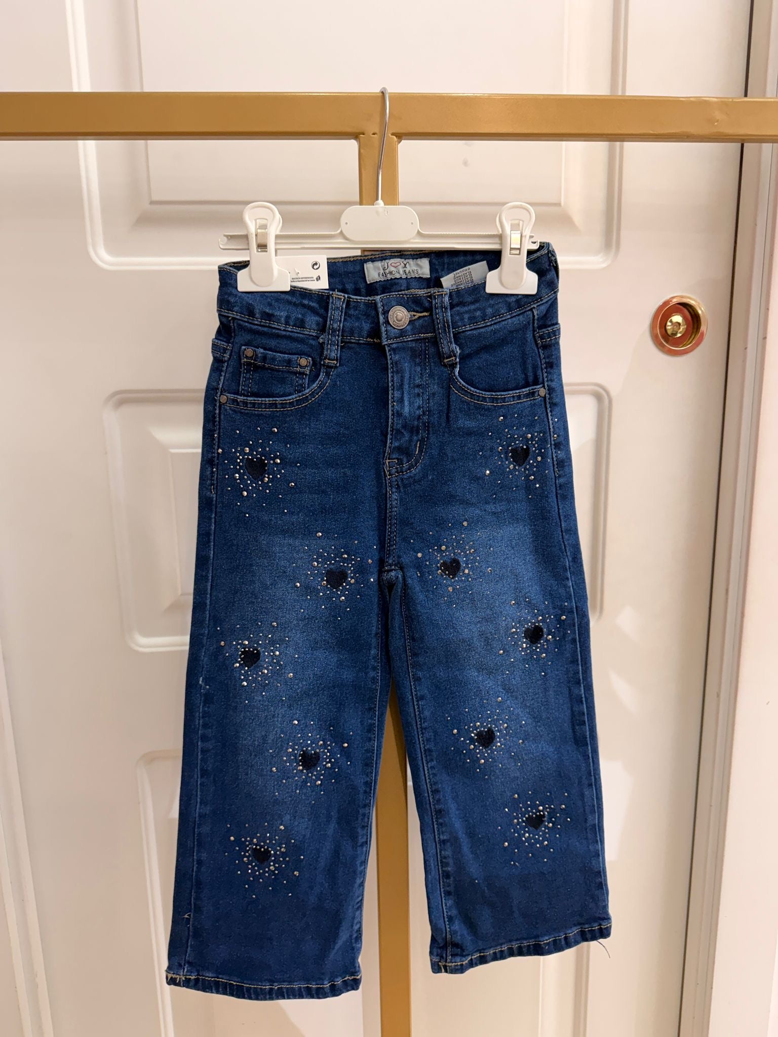 Jeans baggy cuoricini