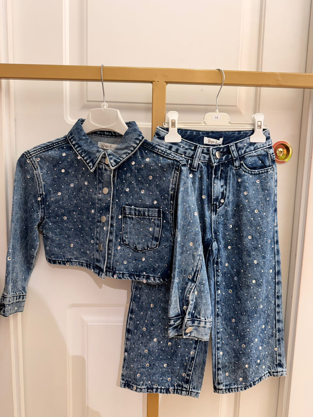 Coordinato denim diamond