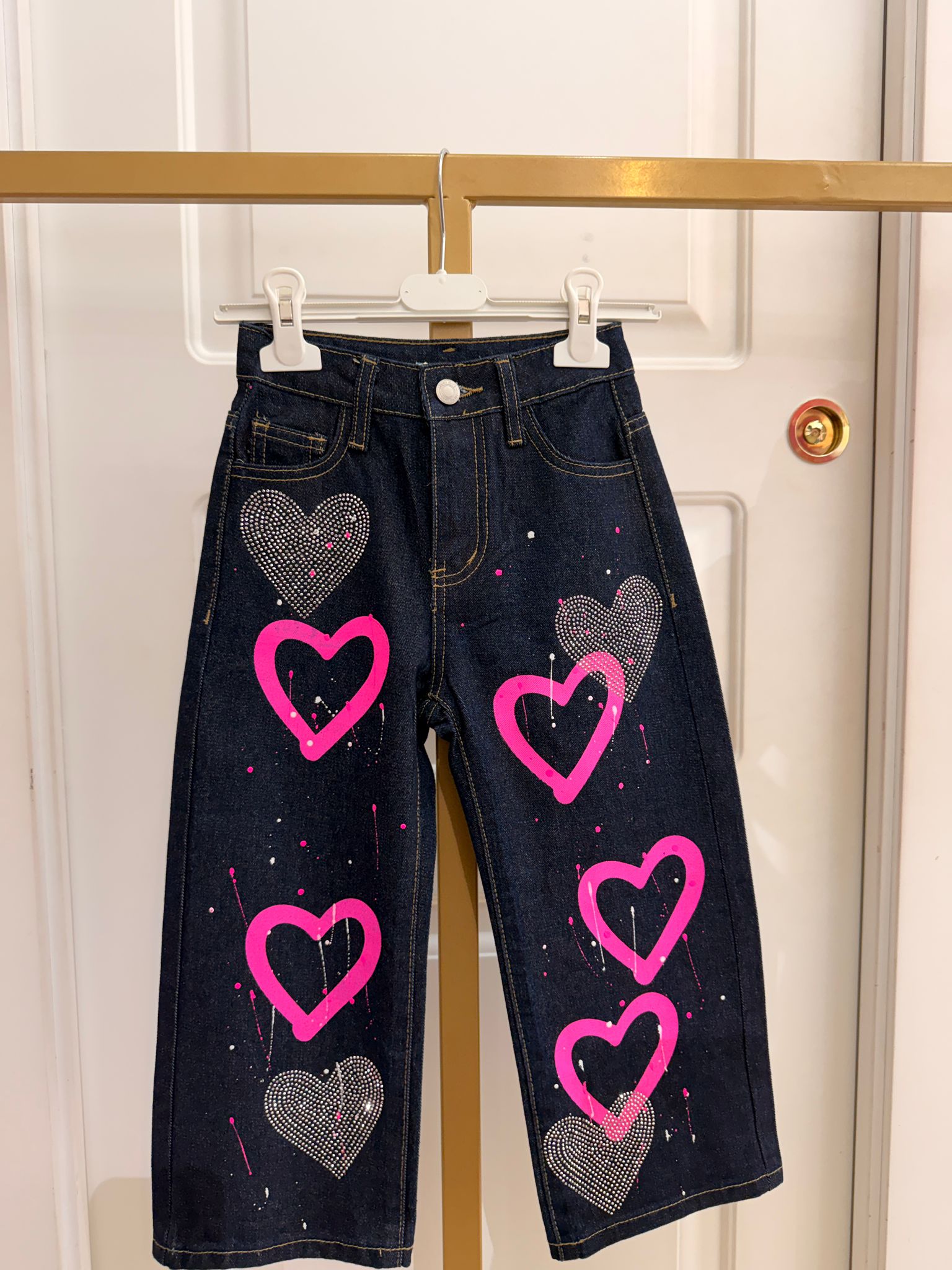 Jeans heart pink