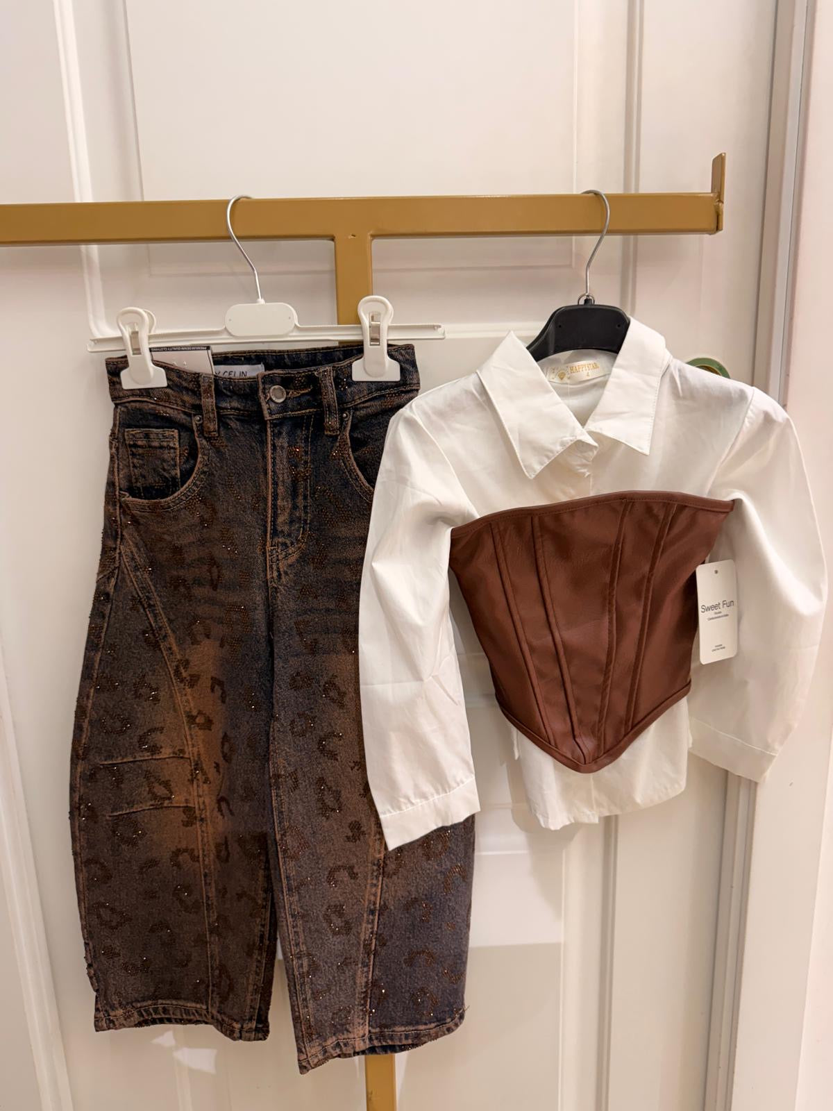 Jeans ballon animalier