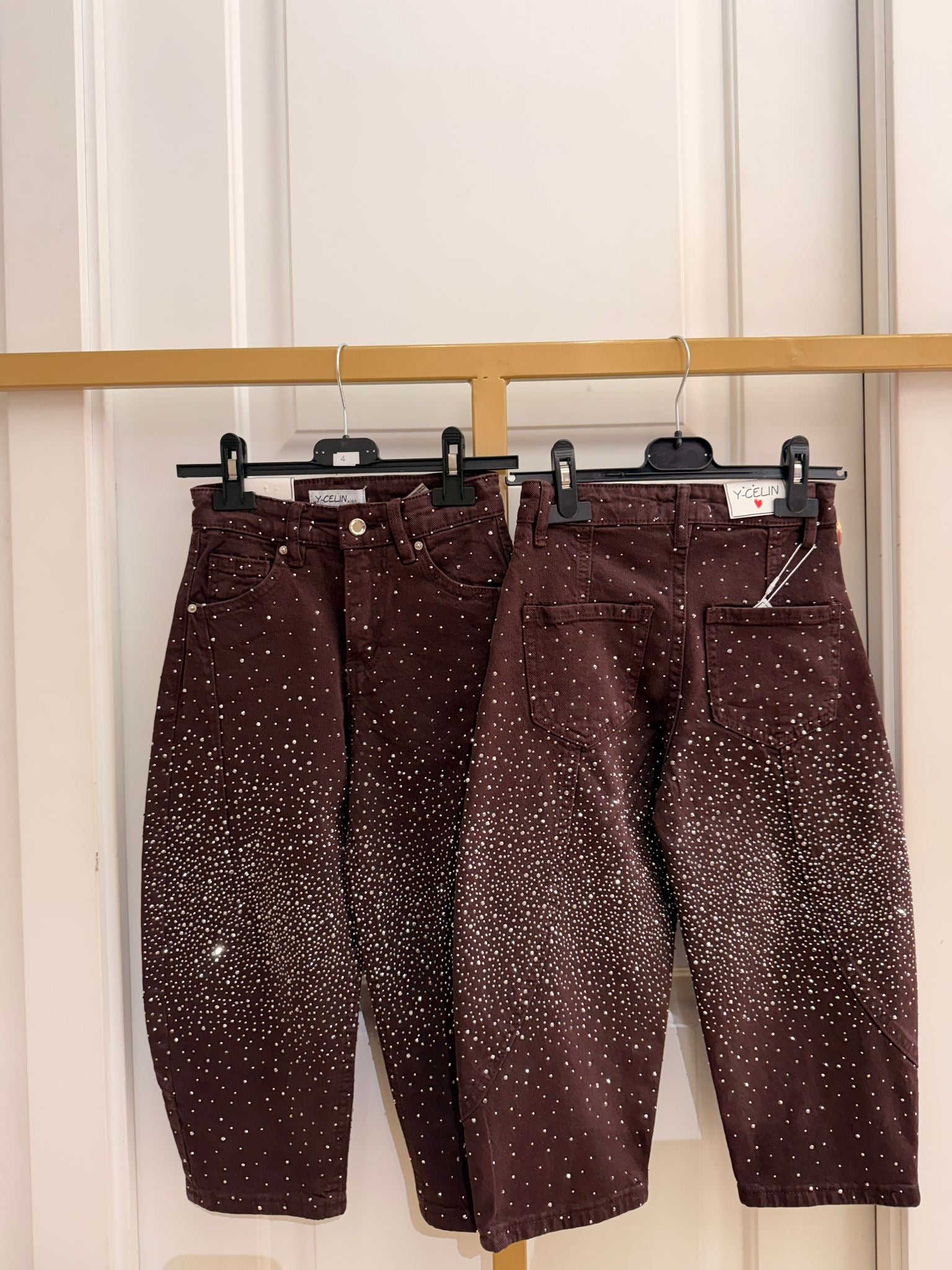 Jeans ballon chocolate