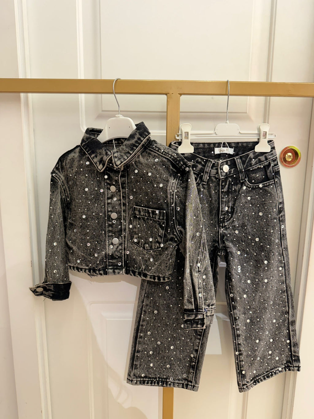 Coordinato denim diamond
