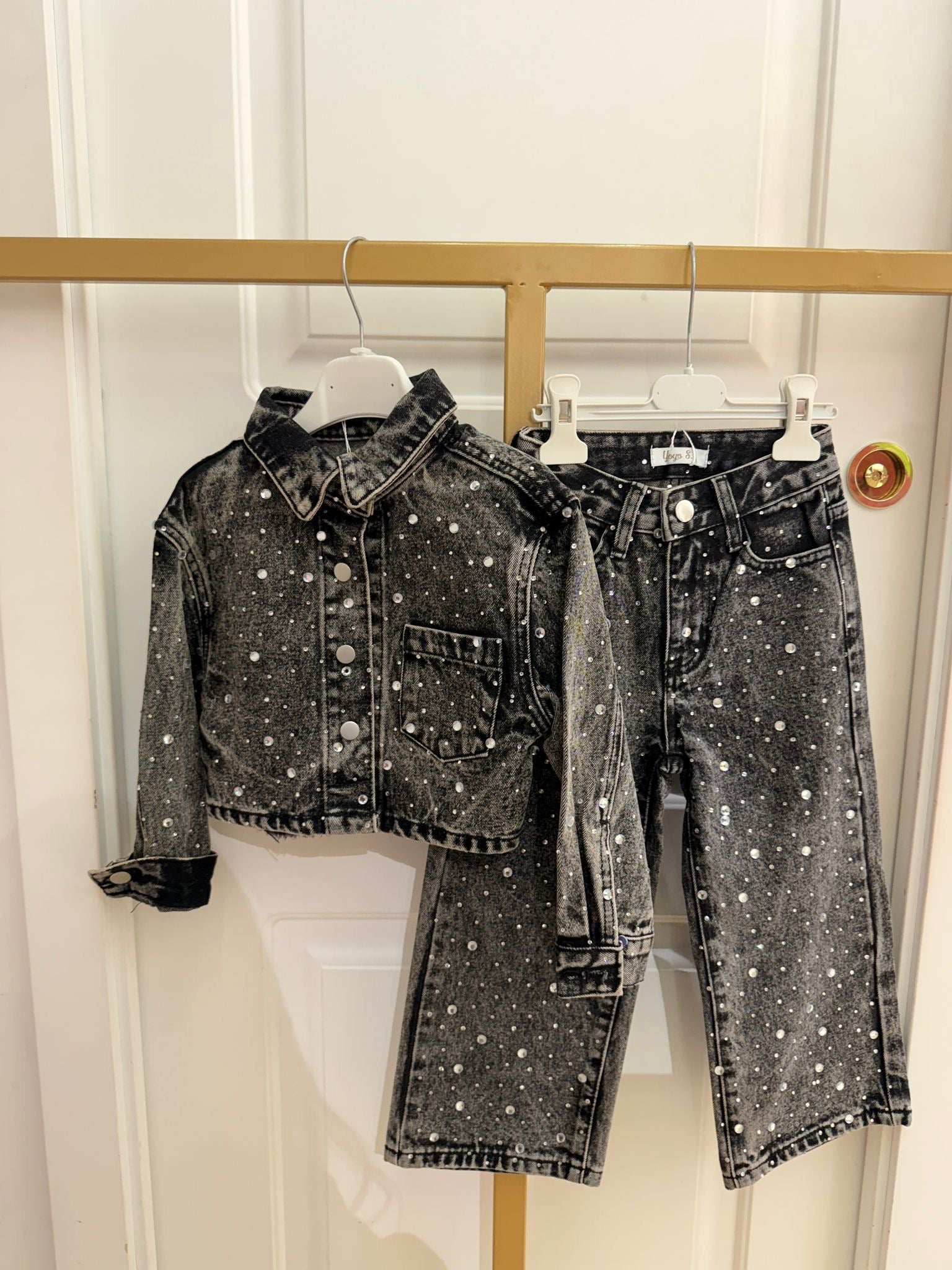 Coordinato denim diamond