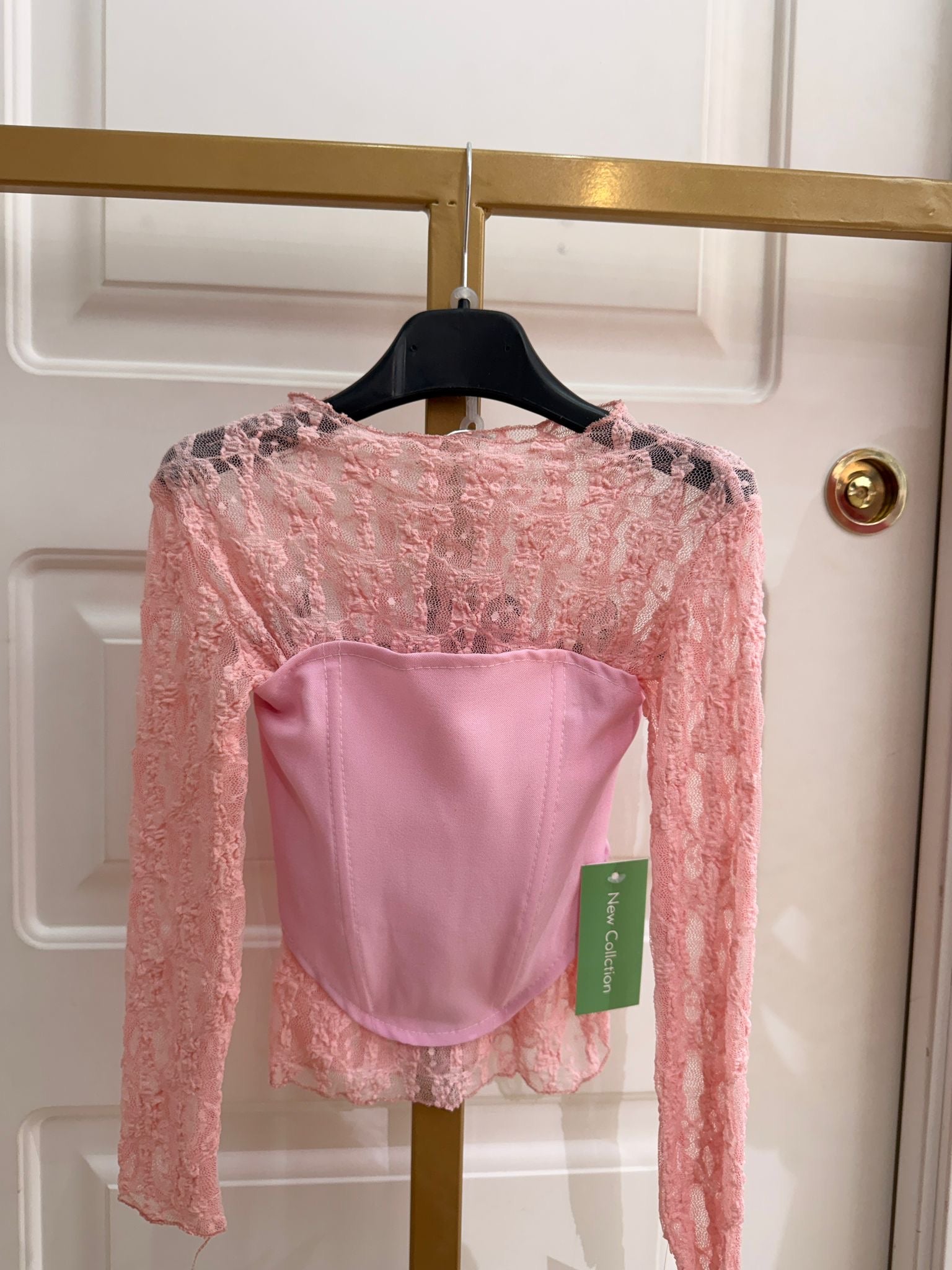 Maglia+corpetto macrame neonata