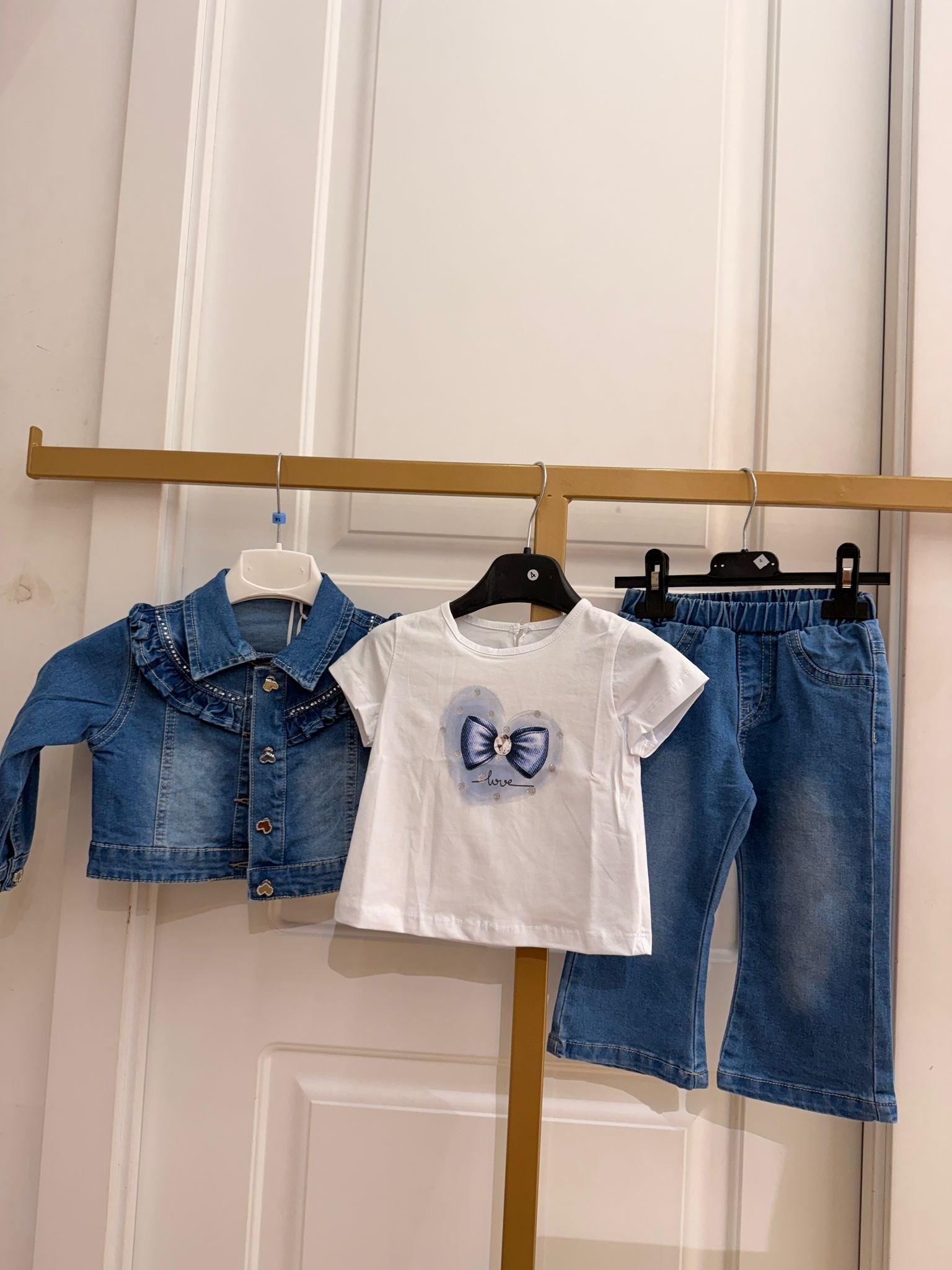 Coordinato blu denim