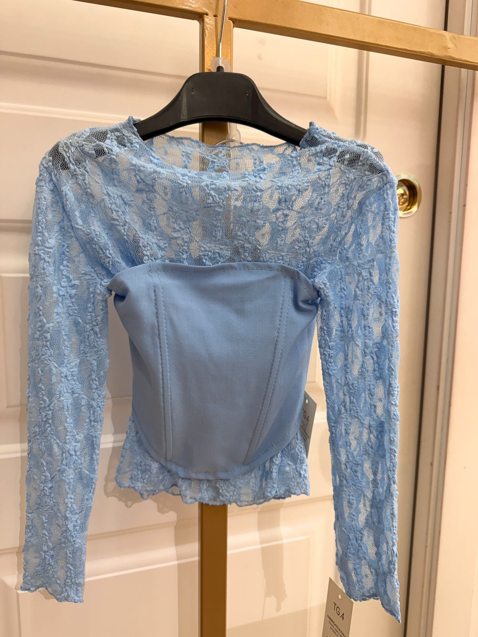 Maglia+corpetto macrame neonata