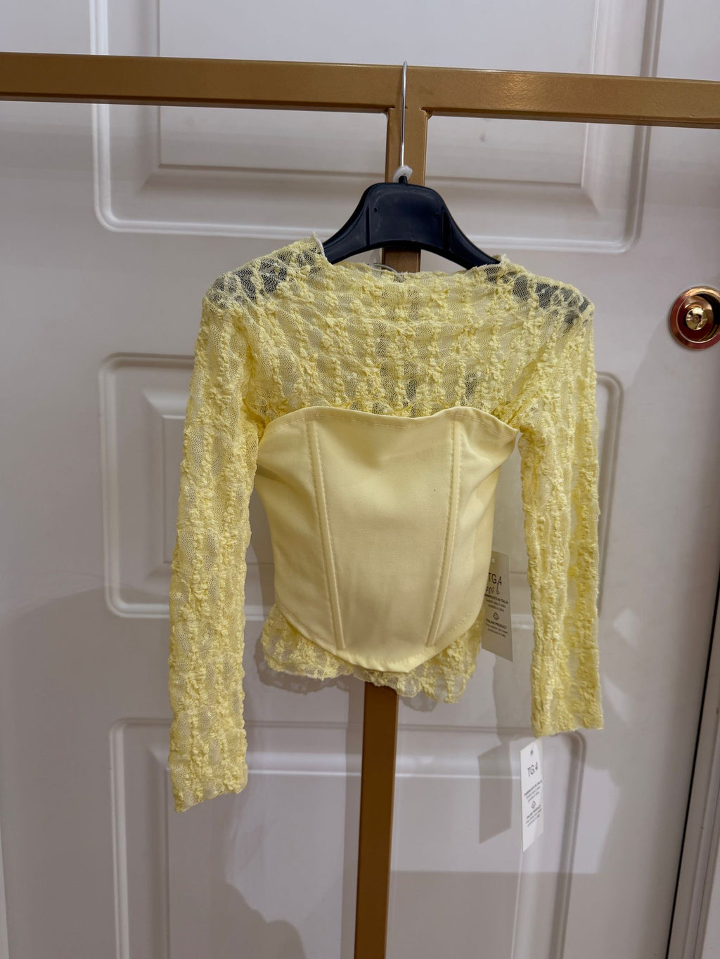 Maglia+corpetto macrame neonata