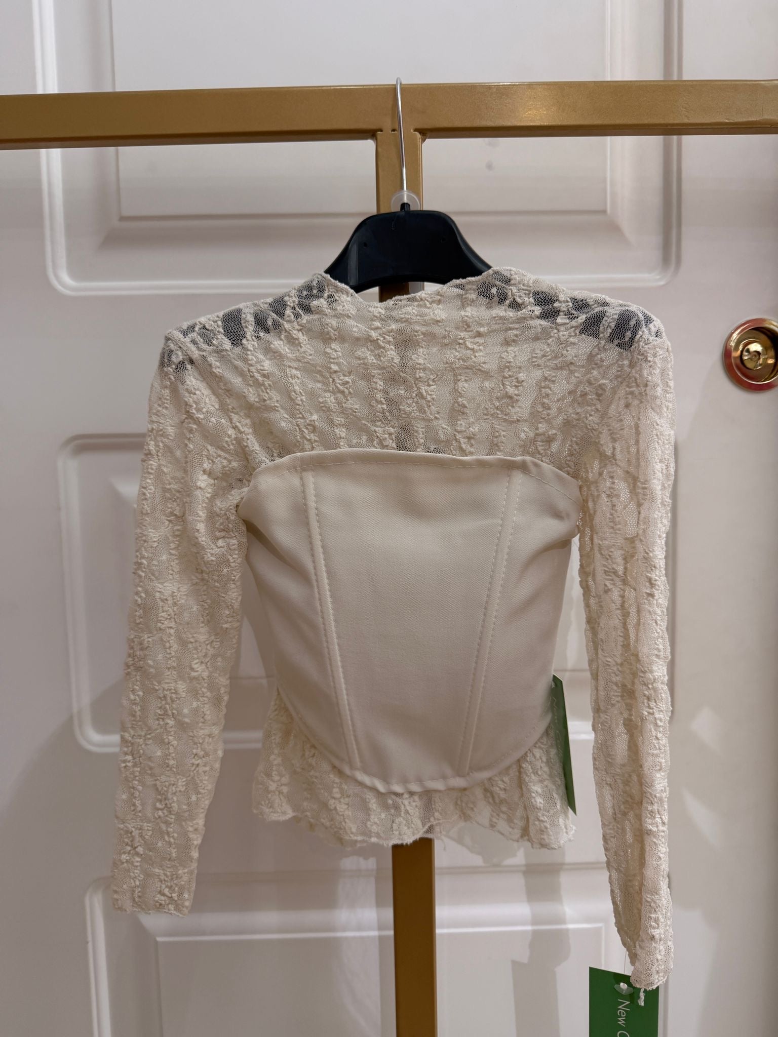 Maglia+corpetto macrame neonata