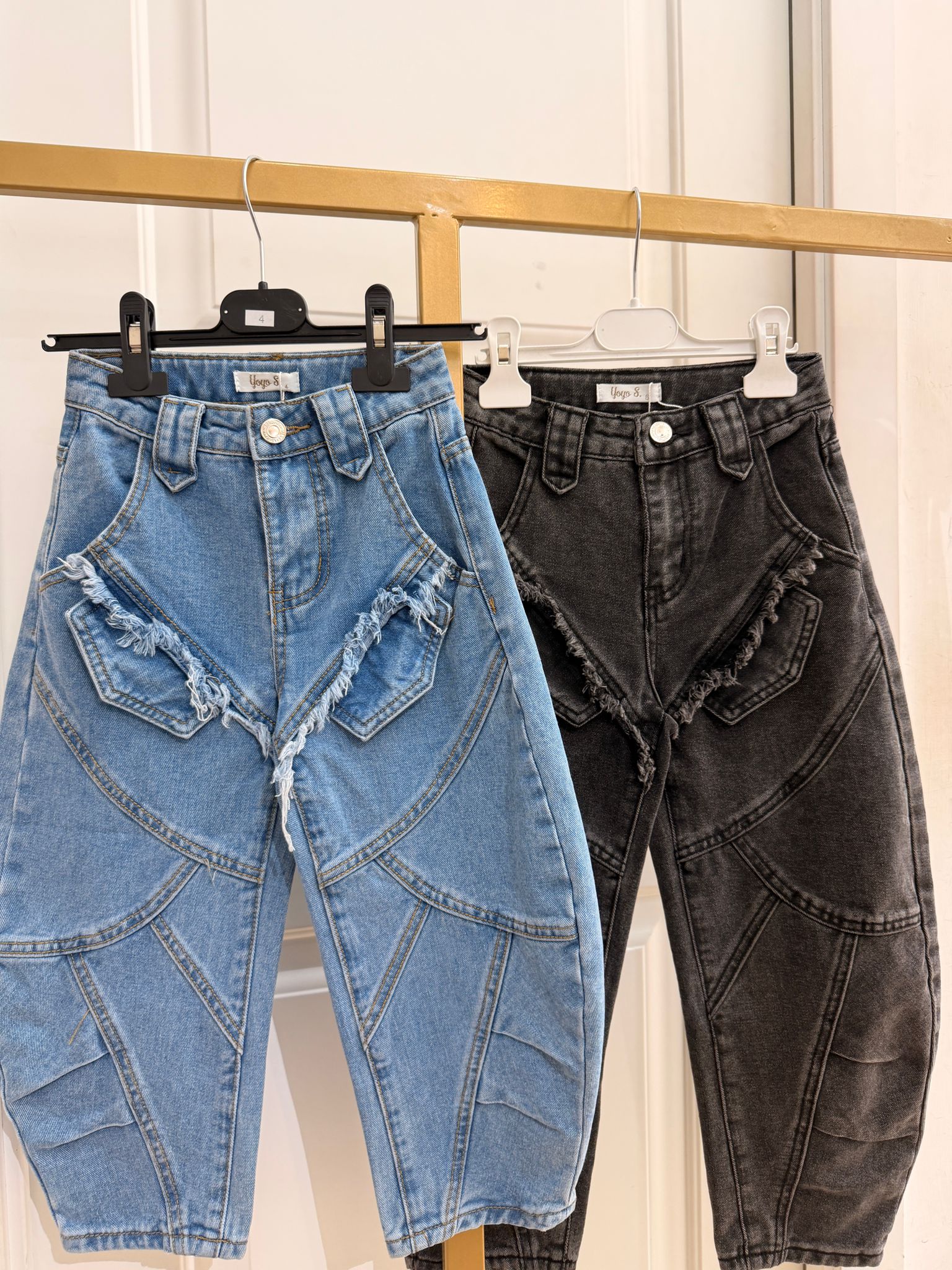 Jeans ballon asimmetric