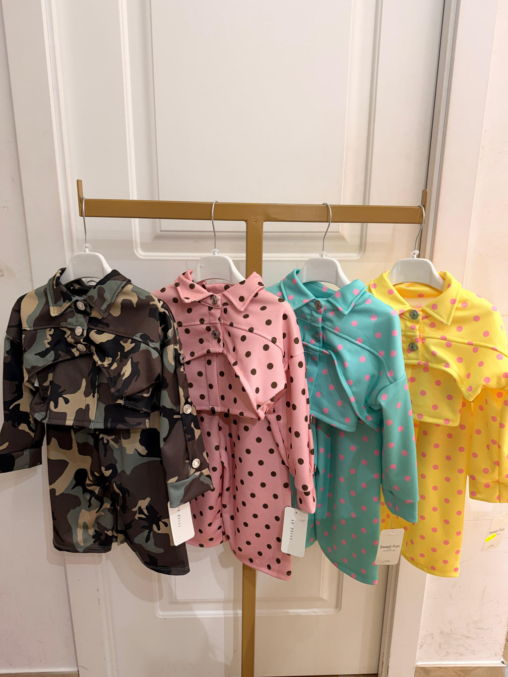 Cord set camouflage Bermuda